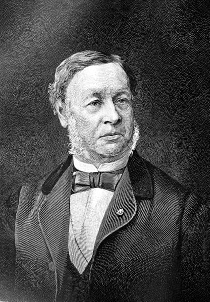A pencil-drawn portrait of Theodor Schwann.
