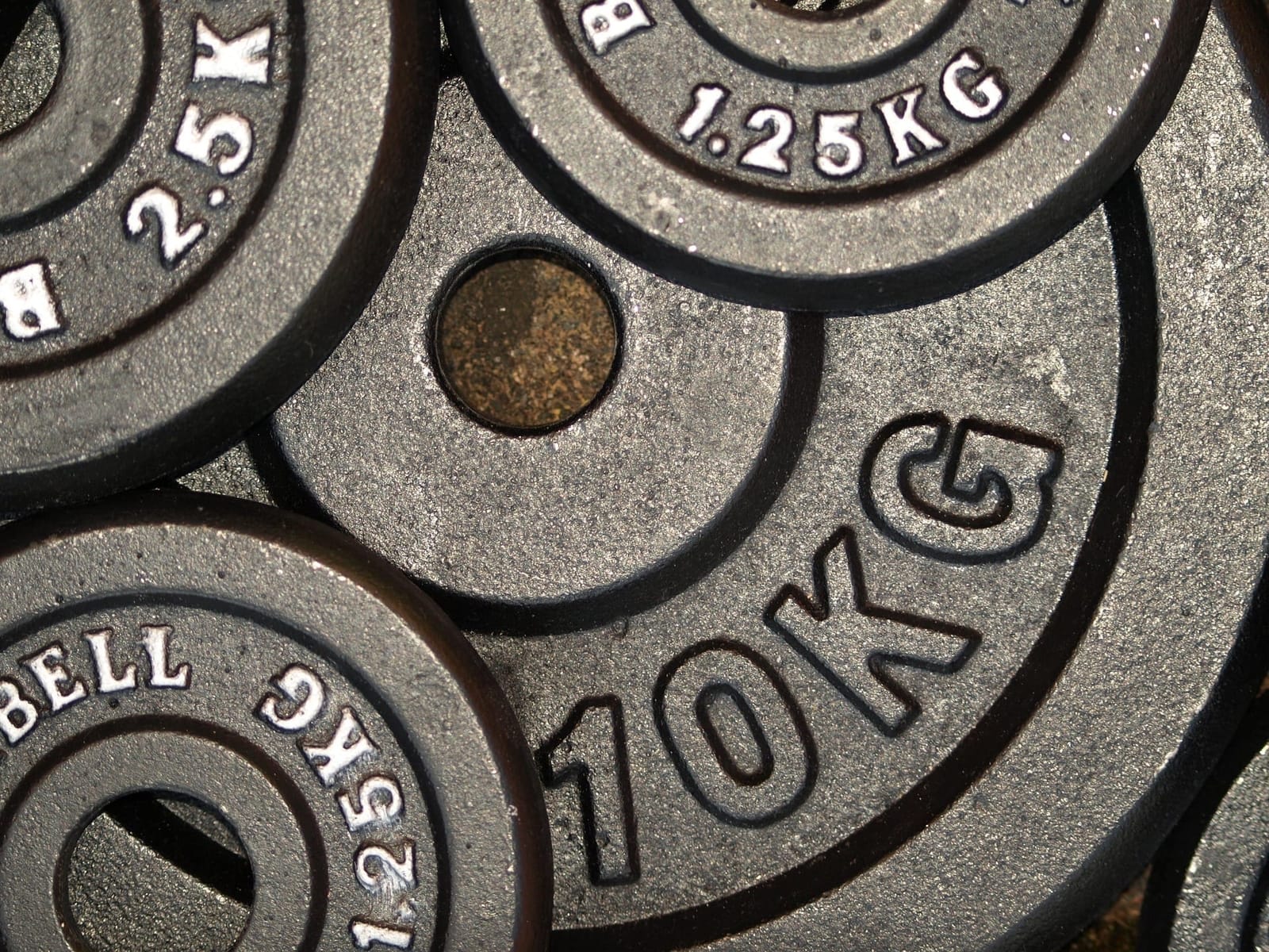 Weight plates.