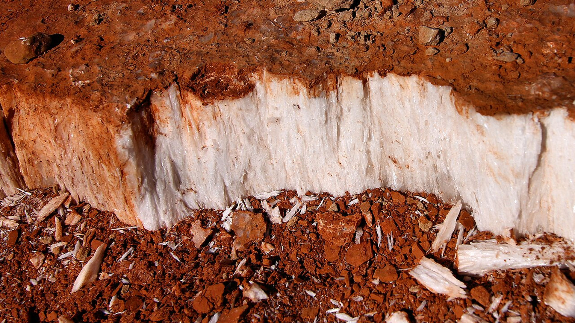 Gypsum rock.
