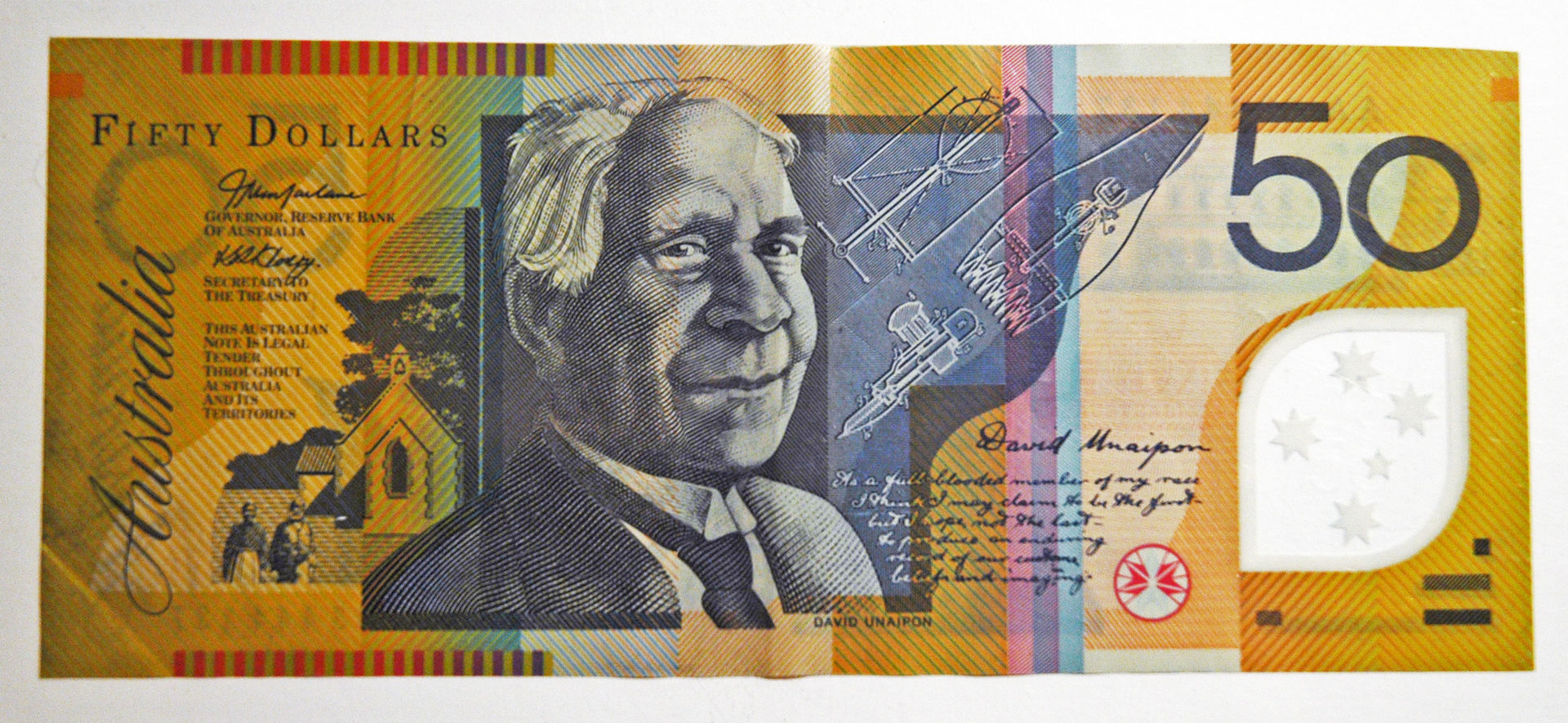 Australian 50 dollar note.
