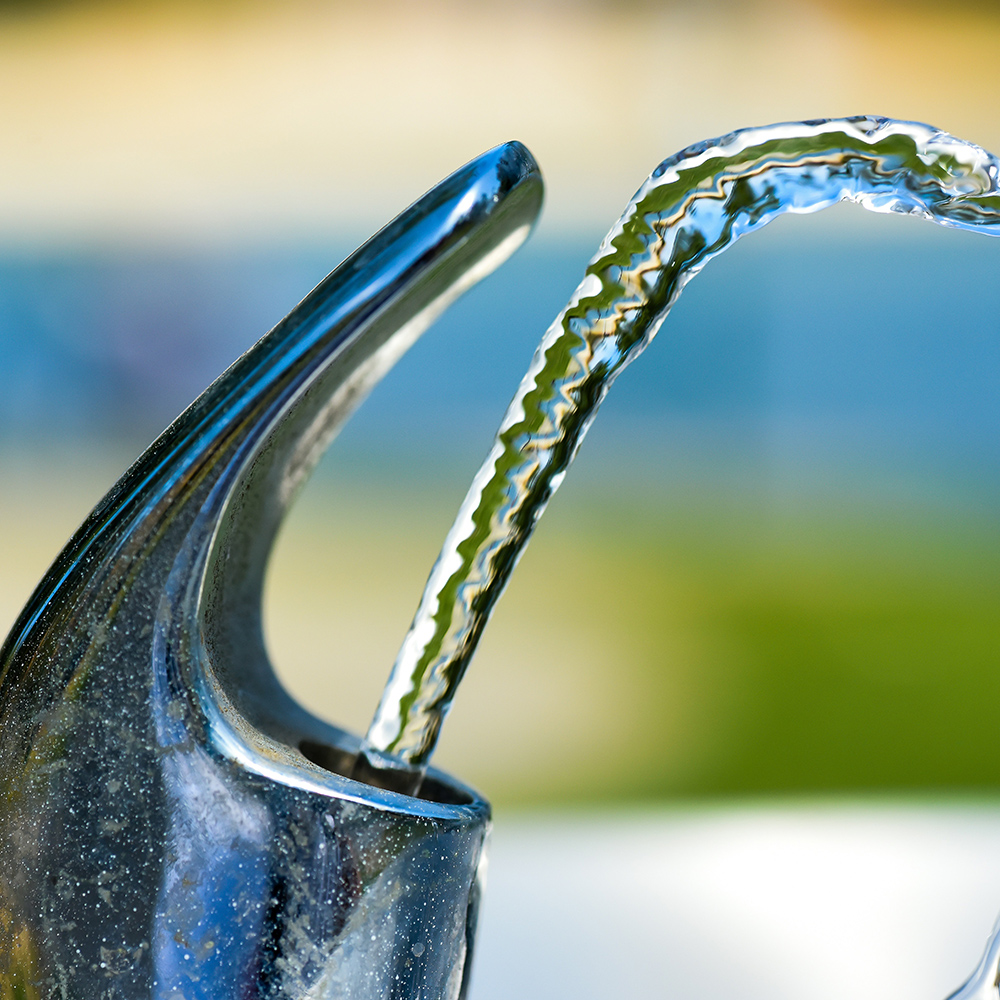 Close-up of a drinking fountain